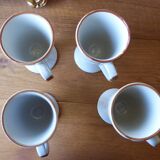 Set of 4 mazagrans with handle