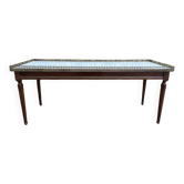 Table basse de style Louis XVI marbre de carrare