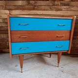 3 drawer chest of drawers 70's