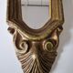 Small baroque style wall mirror 23cm
