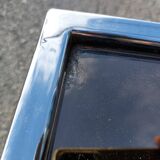 Vintage coffee table with chrome and gold base