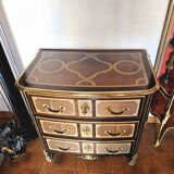 Small St Louis XIV curved chest of drawers Maison Jansen