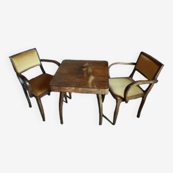 Armchair table set