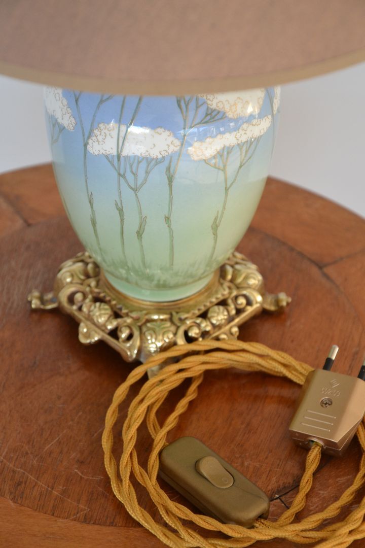 Ceramic table lamp from Lunéville