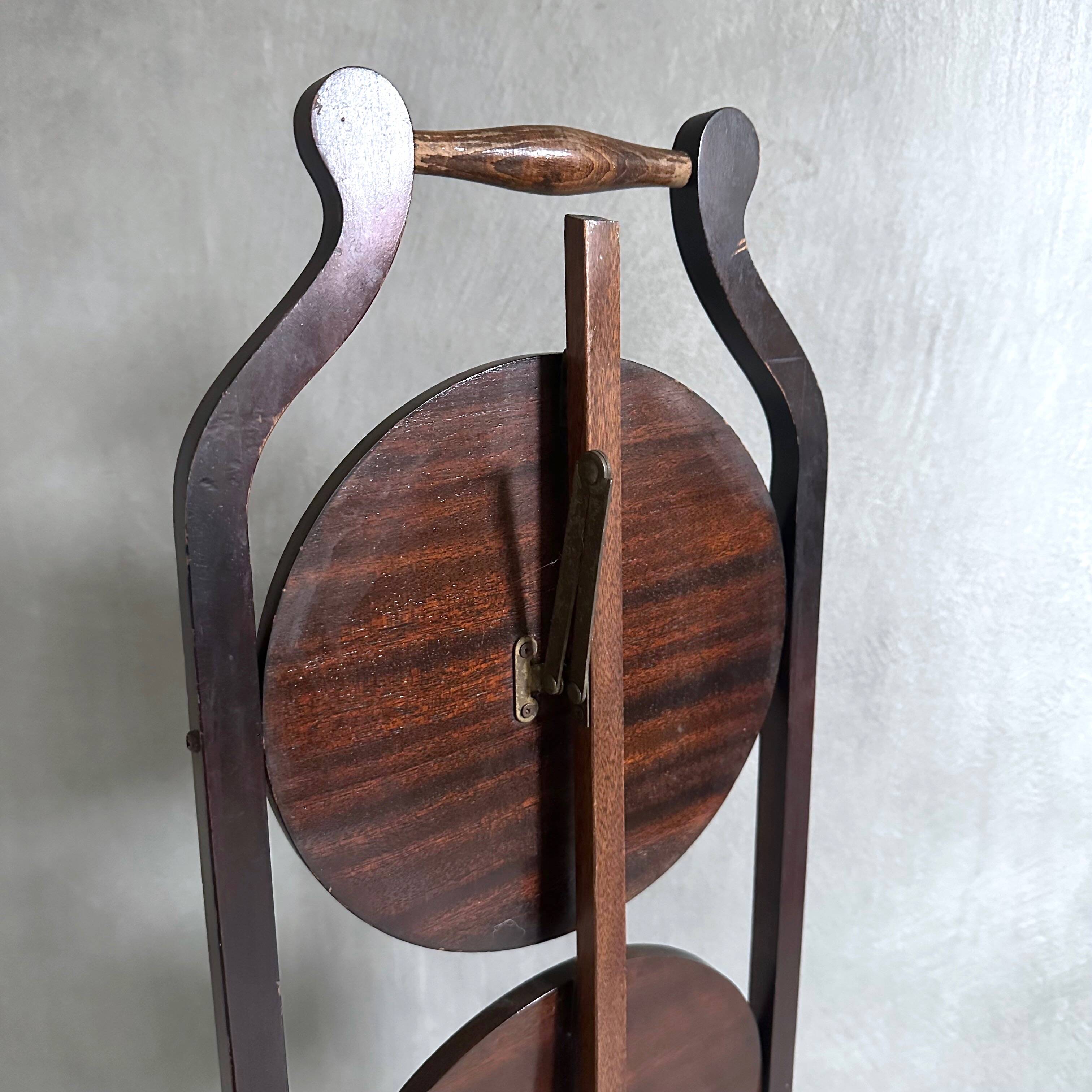 Antique Edwardian cake stand, foldable, 1900