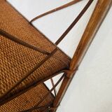Rattan bookcase shelf