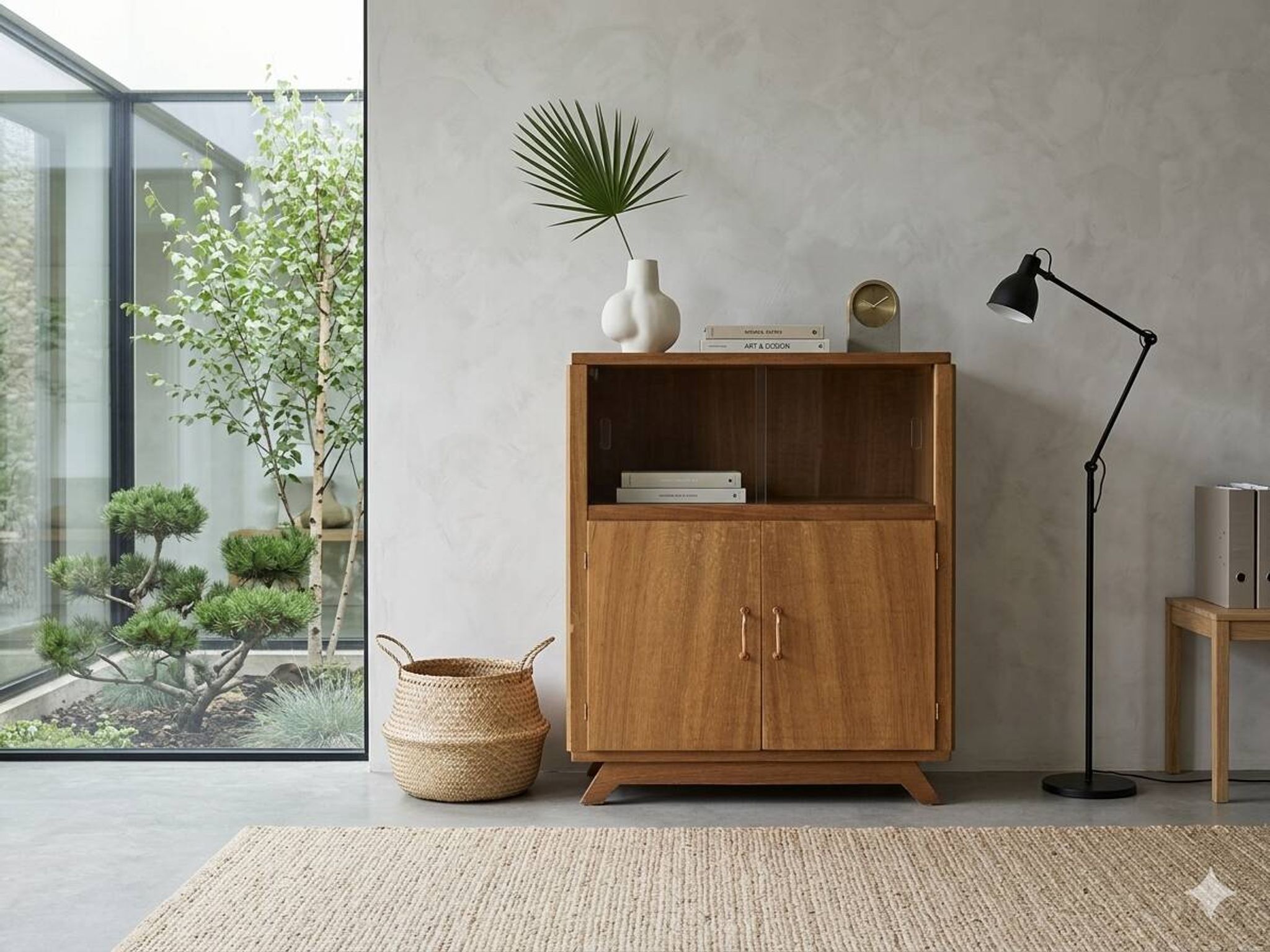 Meuble d'appoint , bar ou HI FI , pieds compas
