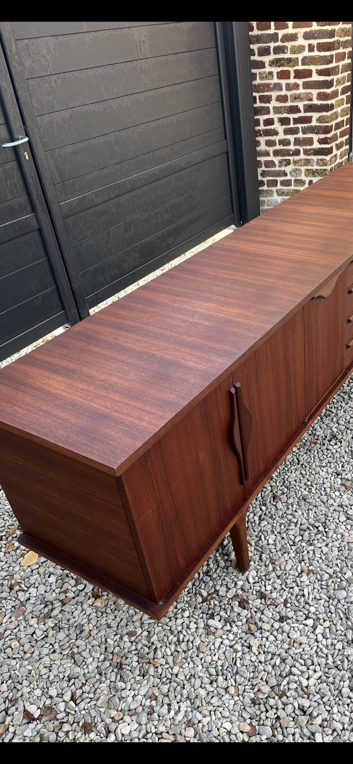 Scandinavian teak row