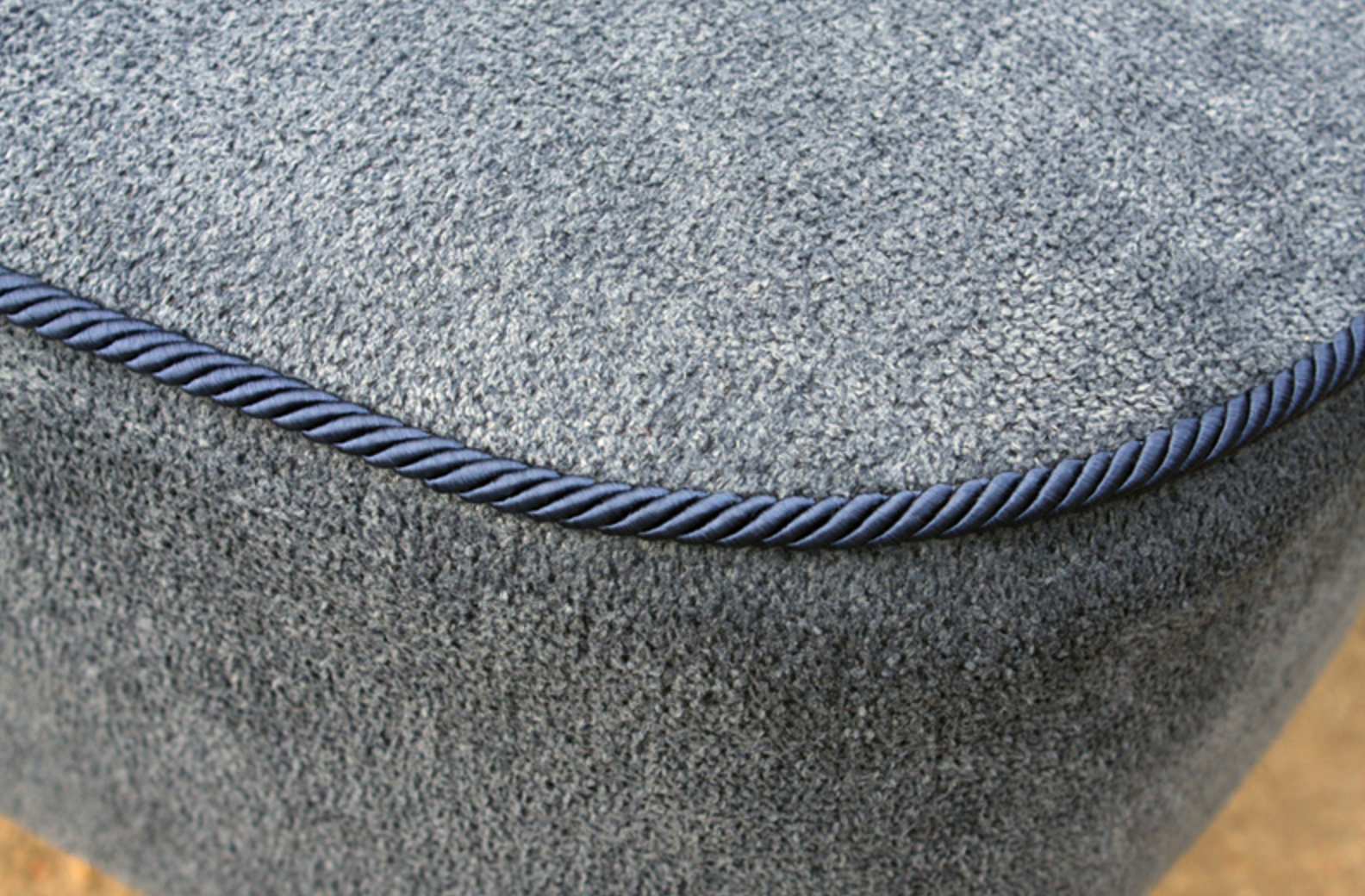 Jeans blue cocktail chair, vintage, 50