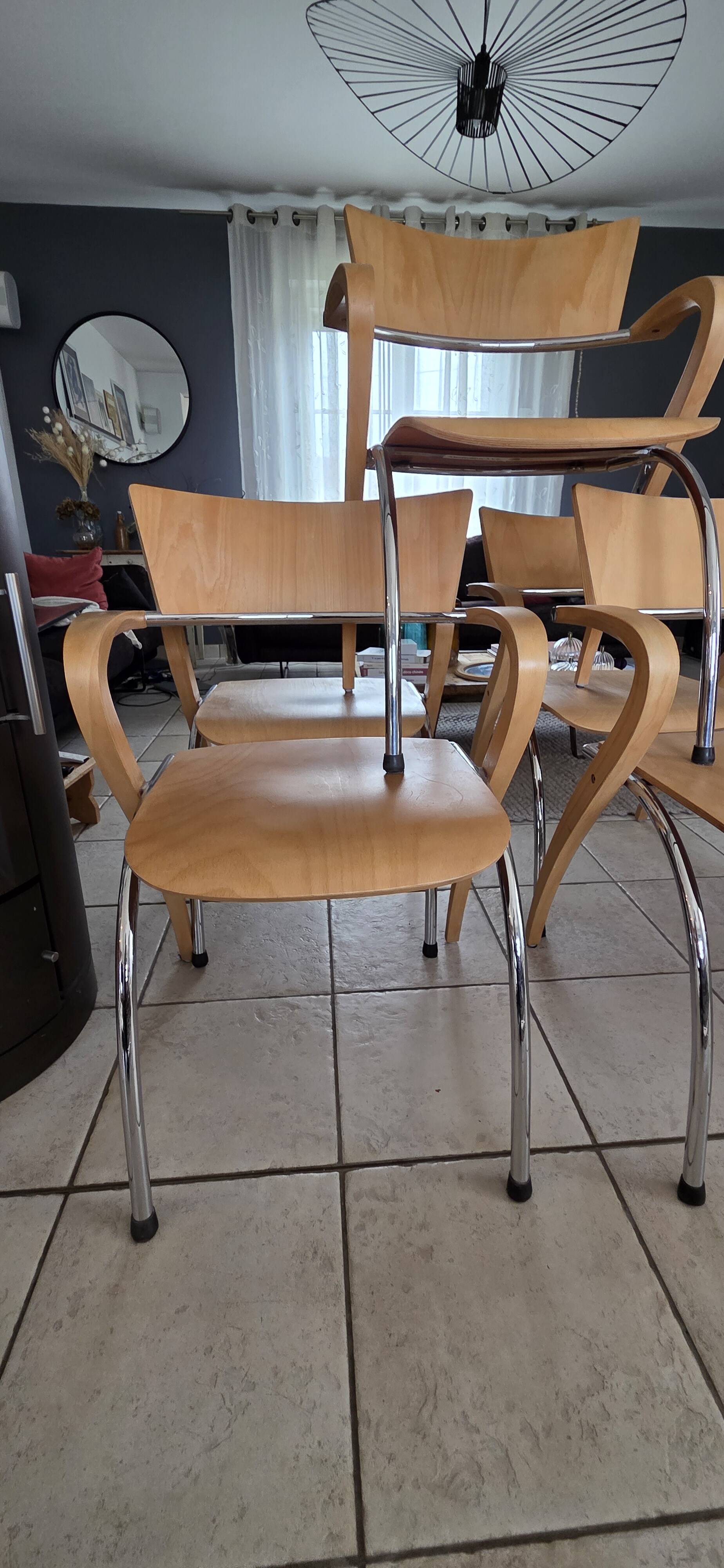 5 chairs model Can Can by Komplot Design for Brunner, 1993