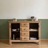 Raw wood sideboard