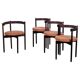 Dining Chairs in Rosewood attributed to Hugo Frandsen for Børge M.S, Denmark, 1964, Set of 4