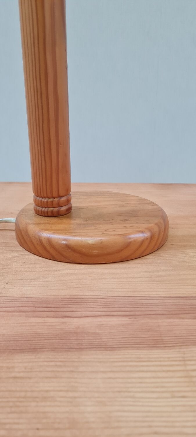 Scandinavian articulated pine lamp