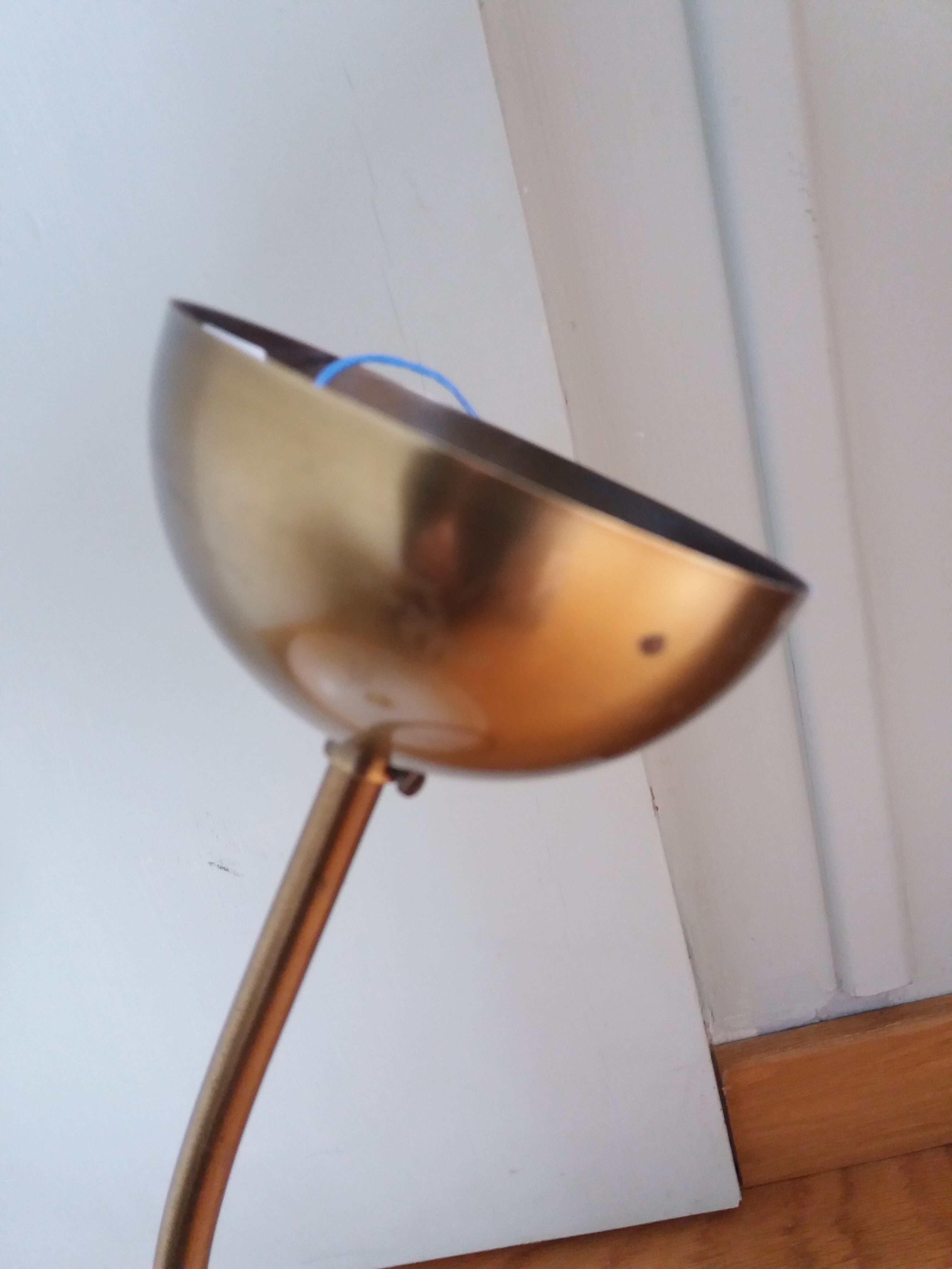 Ceiling lamp suspension brand C.V.L model Cogolin glass and brass