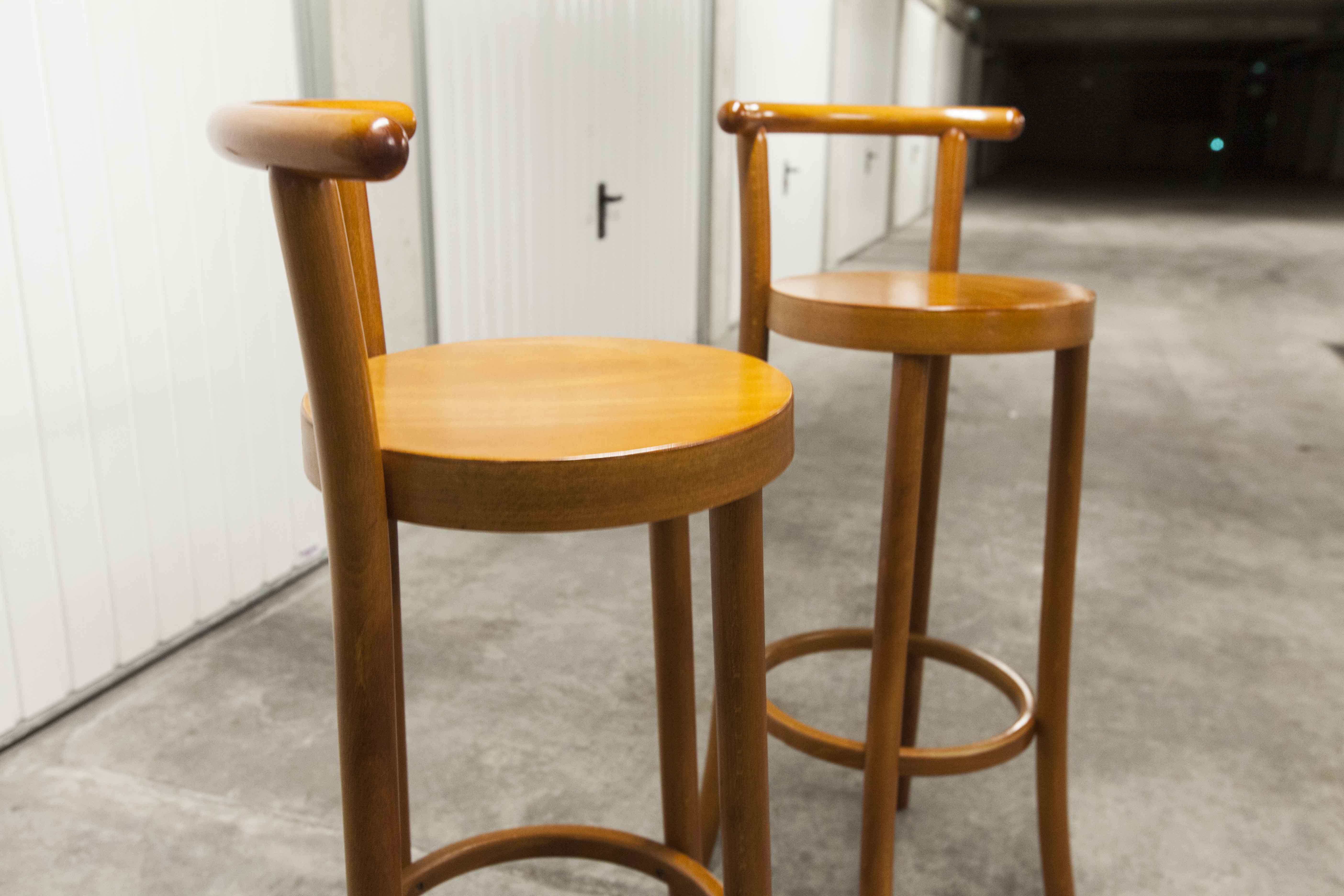 Pair of Baumann Dialog stools, 1997