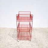 Dessert or small shelf with vintage wheels
