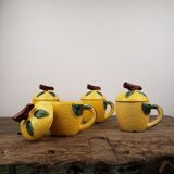 Lemon slurry cups with lid