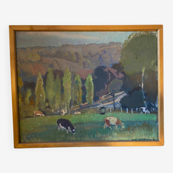 Signed landscape from the 50s