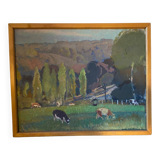 Signed landscape from the 50s