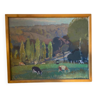 Signed landscape from the 50s