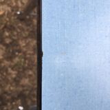 Flexible stool in vintage sky blue formica stepladder