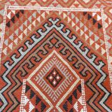 Handmade berber orange mergoum carpet
