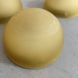 3 vintage glass paste wall lights