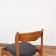Chaises de salle à manger modèle 49 du milieu du siècle en teck et cuir par Erik Buch pour OD Møbler, années 1960.