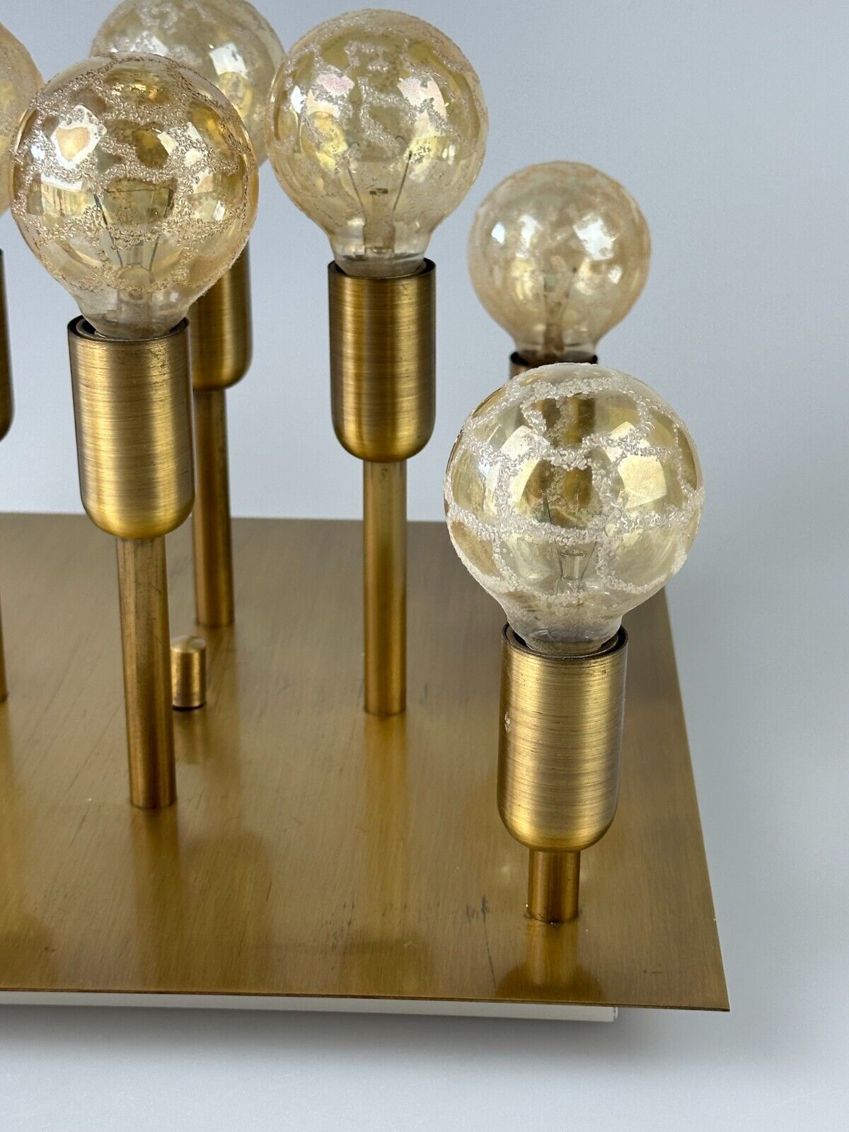 60s 70s ceiling lamp Sölken Leuchten Germany in brass