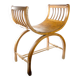 Chaise de type gondole Empire, en bois, Pologne, début du 20e siècle