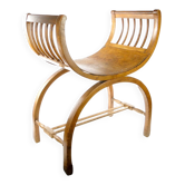 Chaise de type gondole Empire, en bois, Pologne, début du 20e siècle