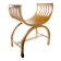 Chaise de type gondole Empire, en bois, Pologne, début du 20e siècle