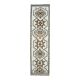 Vintage Turkish Oushak handmade wool cotton white runner rug  91x340