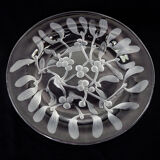 Crystal plate Gui Lalique pattern