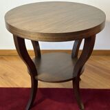 Lot de 2 tables d'appoint contemporaines en bois de cèdre