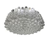 Extra Large Murano Glass Bubble Chandelier / Flushmount, Italy, 1980s