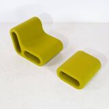 'Other One' Lounge Chair & Hocker by Hay