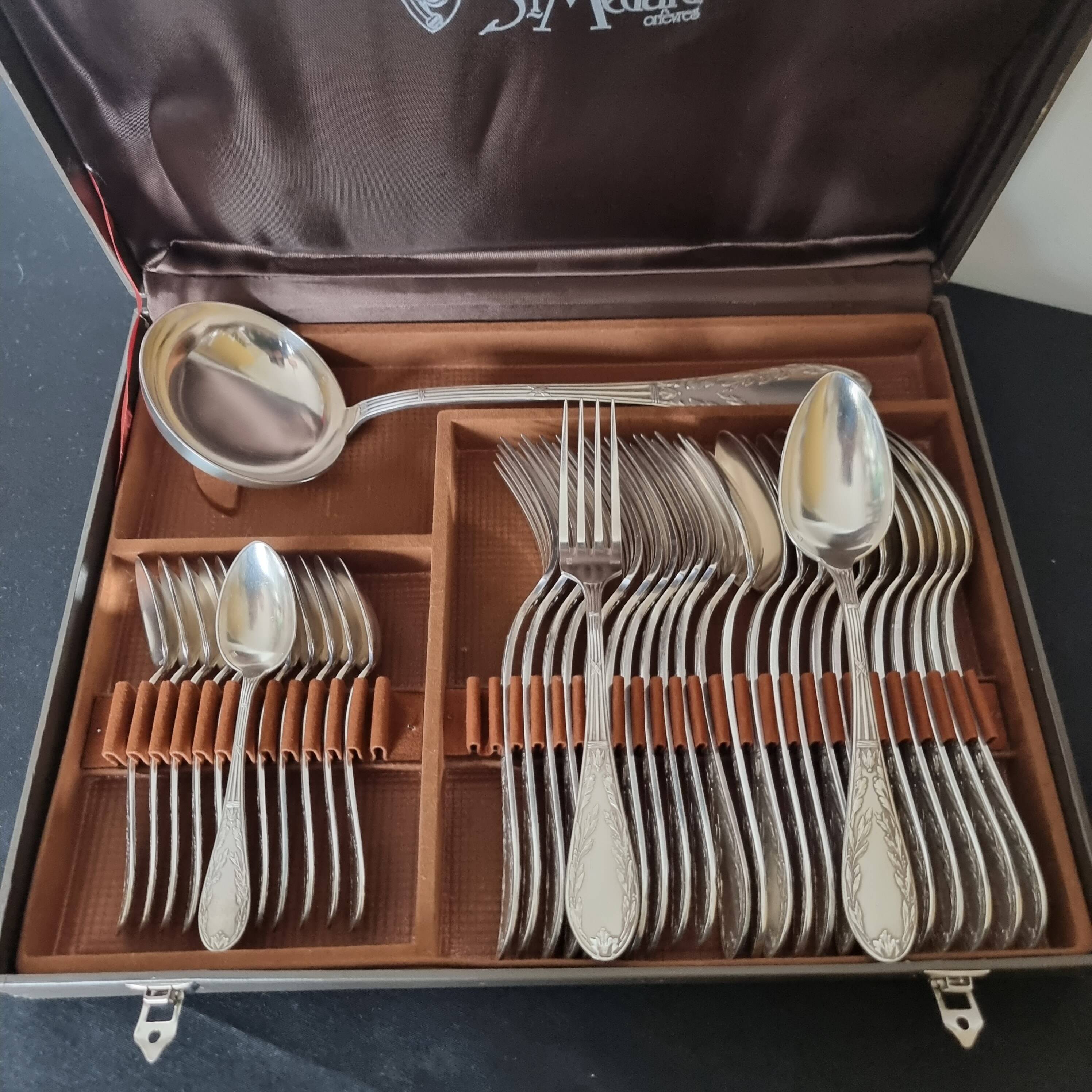 Médard Orfèvres Orfèvres vintage exclusif, 37 pièces, en métal argenté, sty