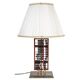 Table lamp, abacus in lacquered wood and metal, 1960