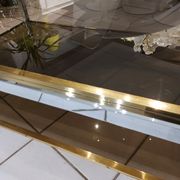Italia lounge coffee table and vintage sofa tips ITALIA by Willy Rizzo 1970