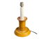 Candle holder-style lamp made entirely of ceramic.