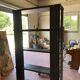Black tole floor cabinet industrial style circa 1930
