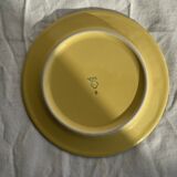 Set of 6 modern yellow dessert plates D19