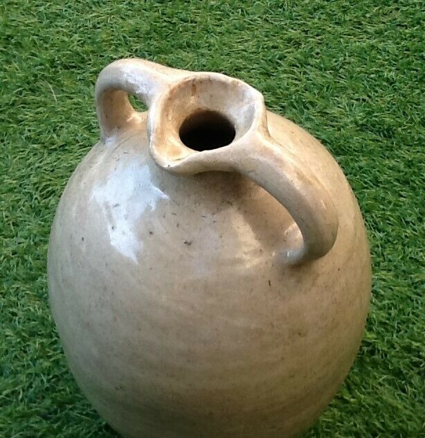 Large model Jarre old two oil coves Glazed ceramic