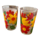 Vintage floral water glasses