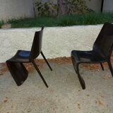 Deux chaises design italien Pedrali modèle smart