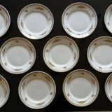 Set of 11 Flat Plates and 8 Deep Plates in Céranord St Amand Earthenware