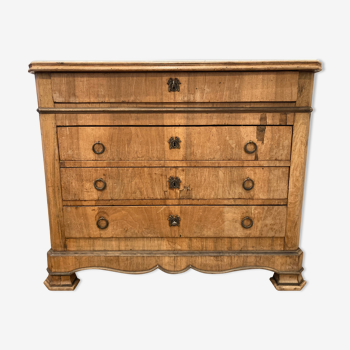 Classic "inlaid" chest of drawers with marble top