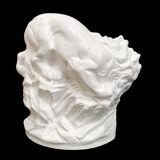 White clay, large Art Deco lion figure, Czech Republic, early 20th century