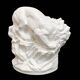 White clay, large Art Deco lion figure, Czech Republic, early 20th century